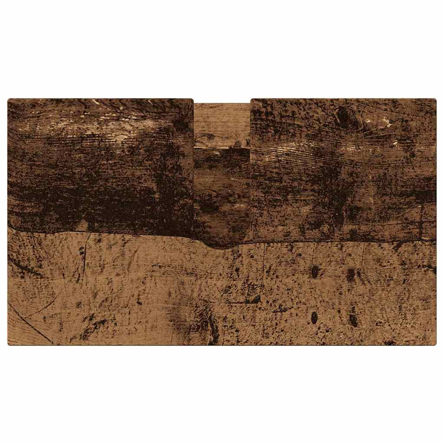 Badkamermeubelset 3 pcs Oud Hout Bewerkt hout & Metaal