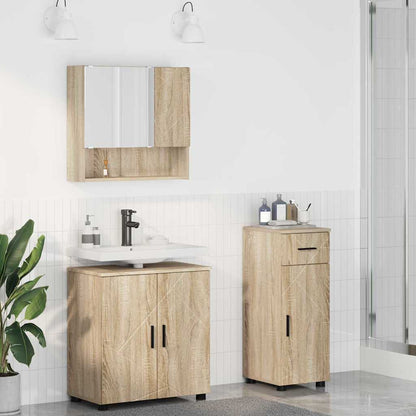 Badkamermeubelset 3 st Sonoma Eiken 61 x 35 x 64 cm