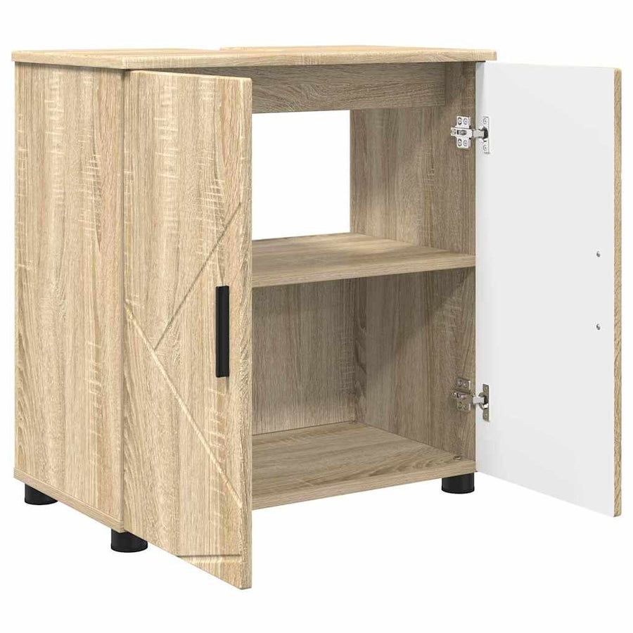 Badkamermeubelset 3 st Sonoma Eiken 61 x 35 x 64 cm