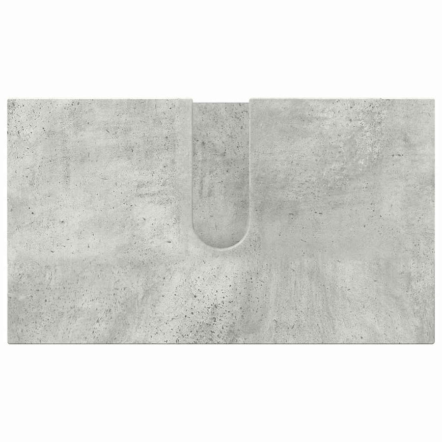 Badkamermeubelset 3 pcs Beton Grijs Bewerkt hout & Metaal