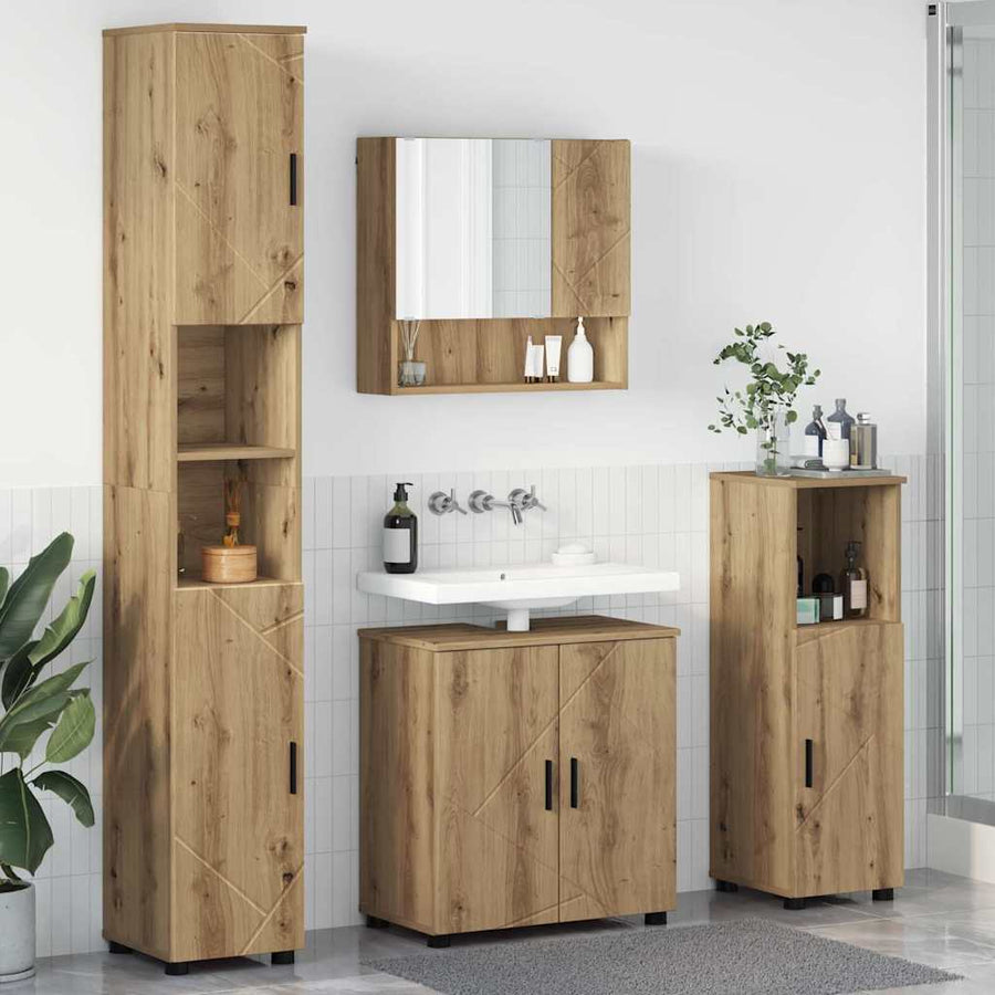 Badkamermeubelset 4 st Artisan Eiken 61 x 35 x 64 cm
