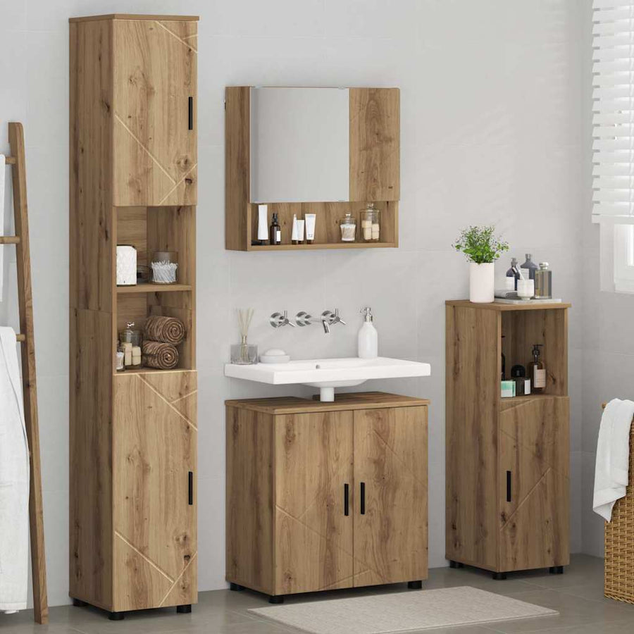 Badkamermeubelset 4 st Artisan Eiken 61 x 35 x 64 cm