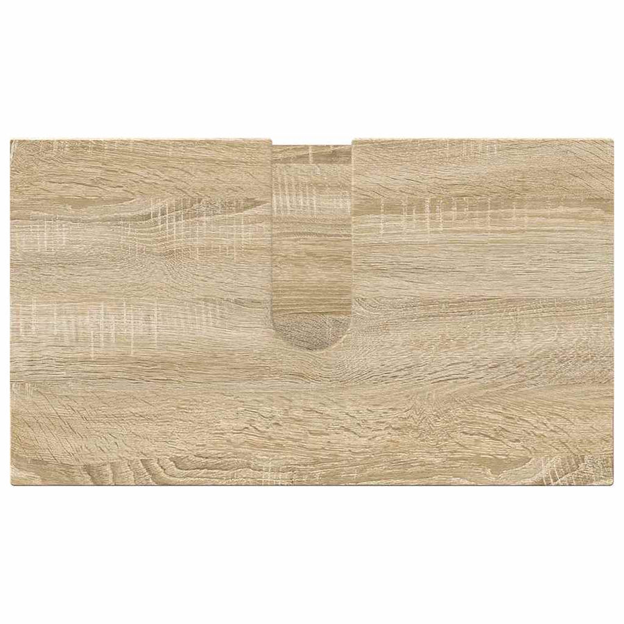 Badkamermeubelset 4 pcs Sonoma Eiken Bewerkt hout & Metaal
