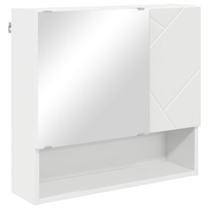 Badkamermeubelset met lade 5 pcs Wit Bewerkt hout & Metaal