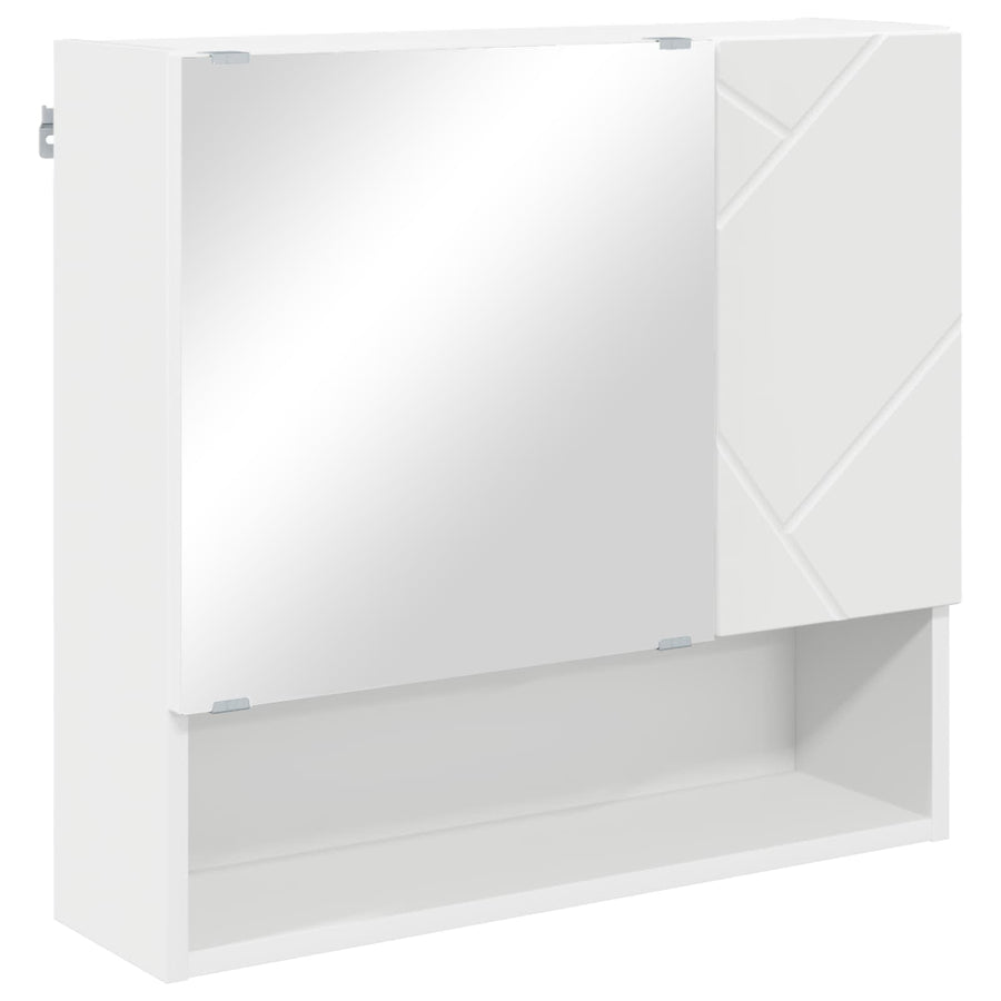 Badkamermeubelset met lade 5 pcs Wit Bewerkt hout & Metaal