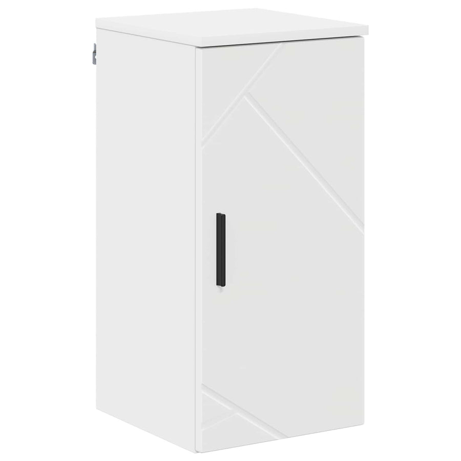 Badkamermeubelset met lade 5 pcs Wit Bewerkt hout & Metaal