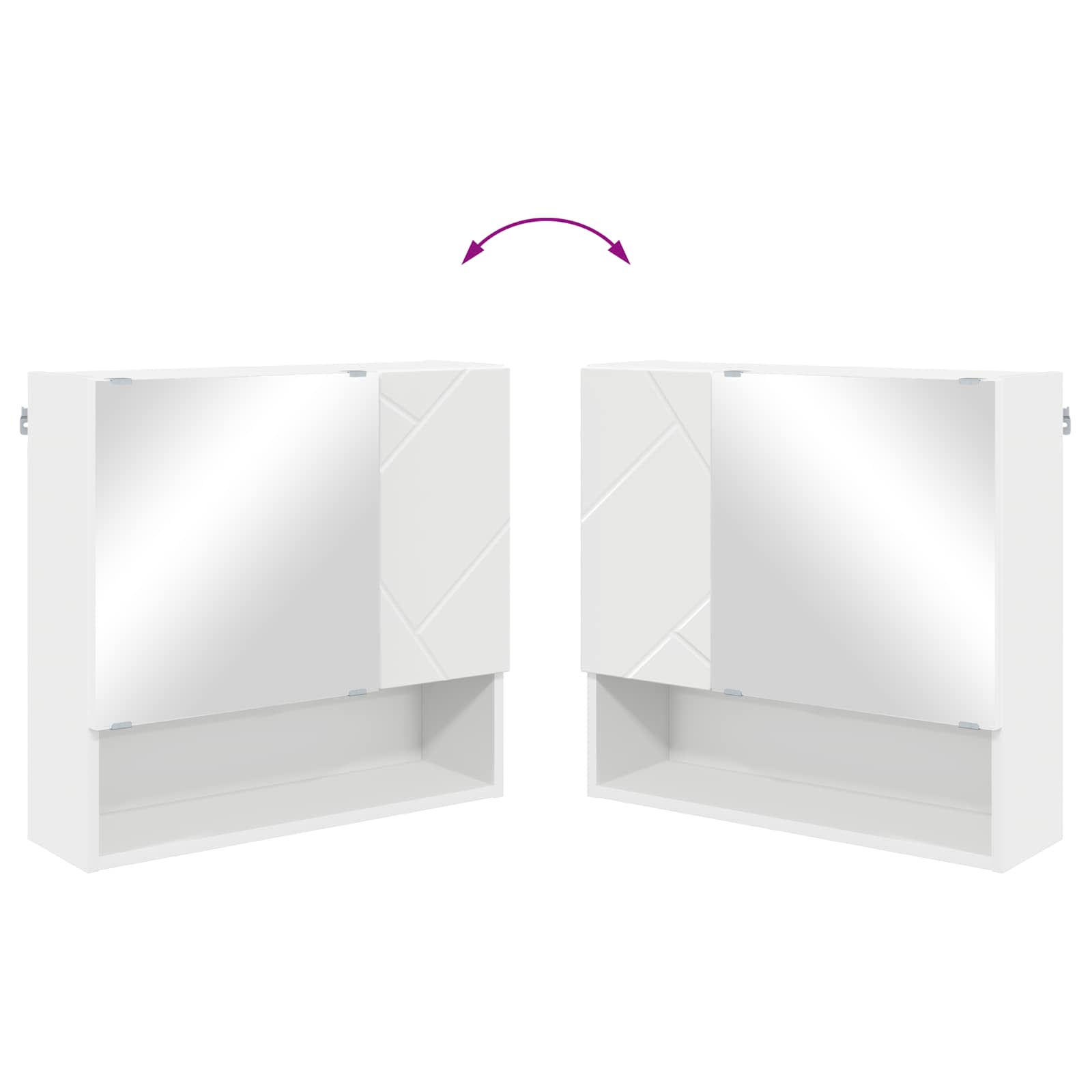 Badkamermeubelset met lade 5 pcs Wit Bewerkt hout & Metaal