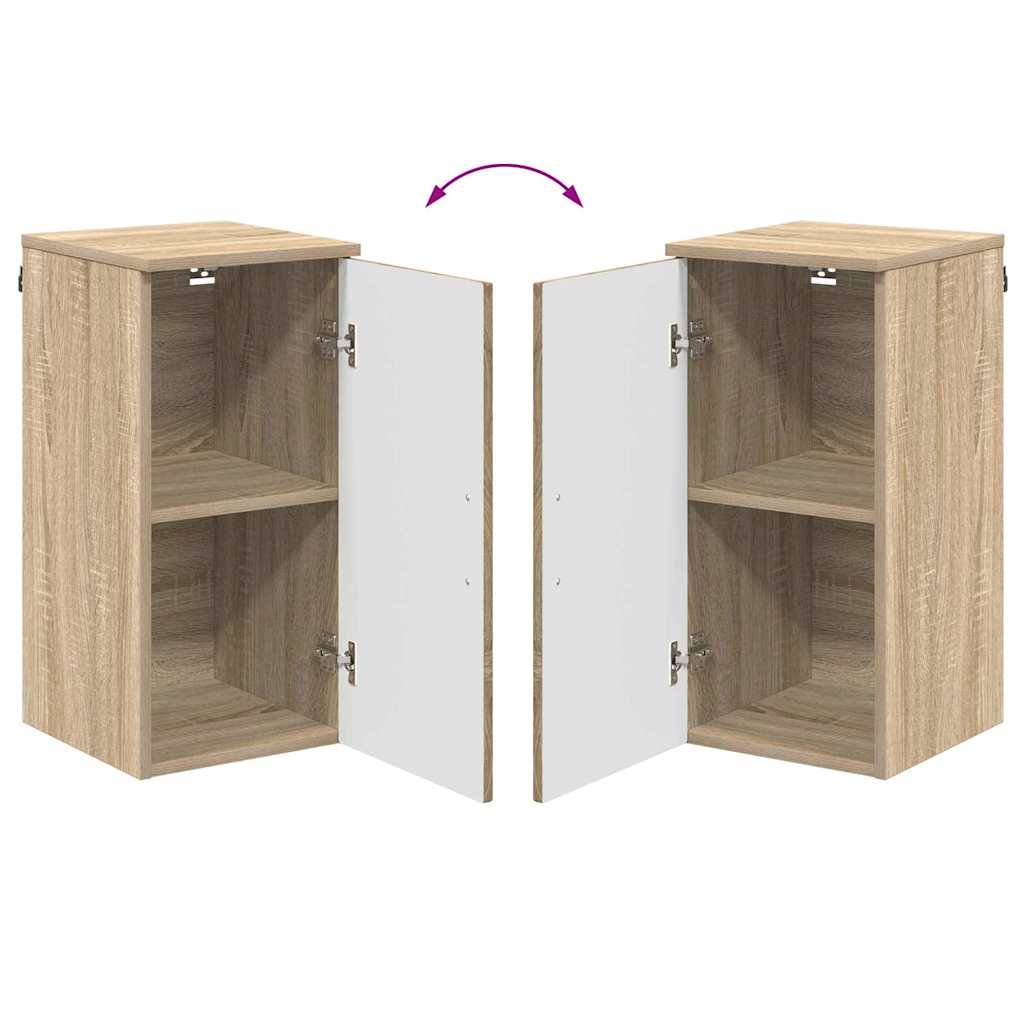 Badkamermeubelset 5 pcs Sonoma Eiken Bewerkt hout & Metaal