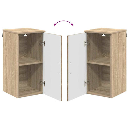 Badkamermeubelset 5 pcs Sonoma Eiken Bewerkt hout & Metaal