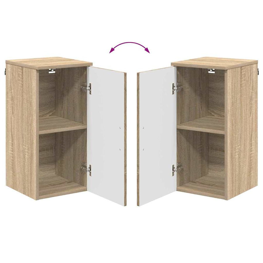 Badkamermeubelset 5 pcs Sonoma Eiken Bewerkt hout & Metaal