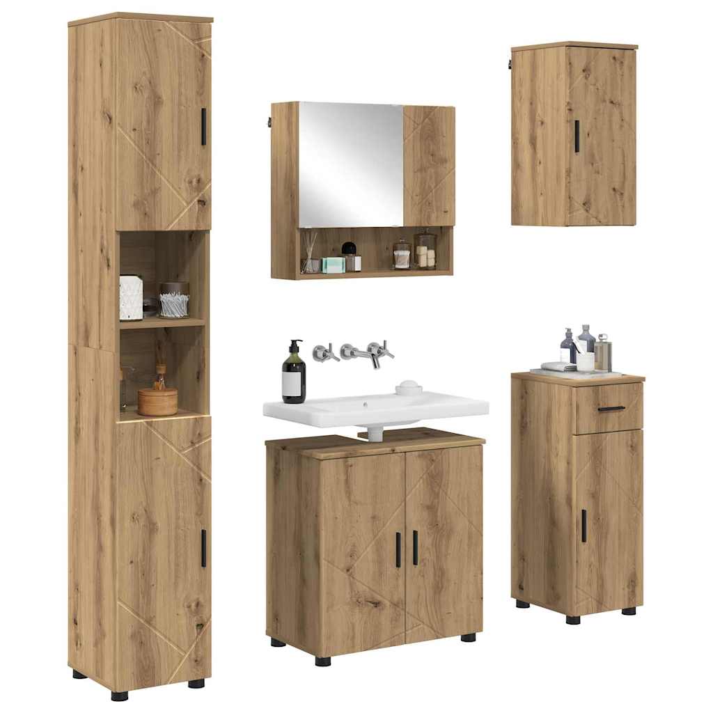 Badkamermeubelset 5 st Artisan Eiken 61 x 35 x 64 cm