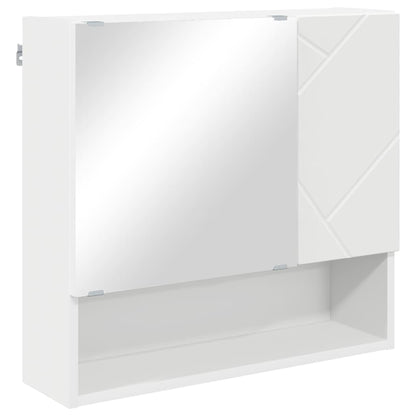 Badkamermeubelset met opslag 4 pcs Wit Bewerkt hout & Metaal