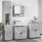 Badkamermeubelset 4 st Beton Grijs 61 x 35 x 64 cm