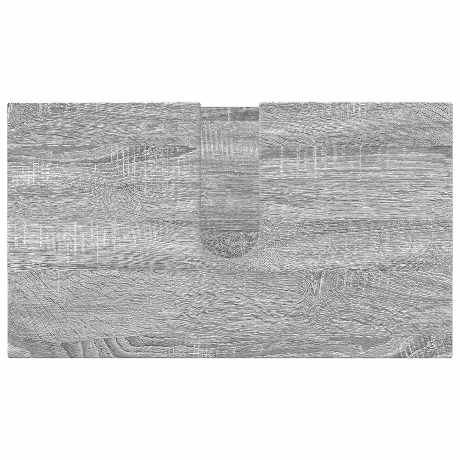 Badkamermeubelset 4 pcs Grijs Sonoma Bewerkt hout & Metaal