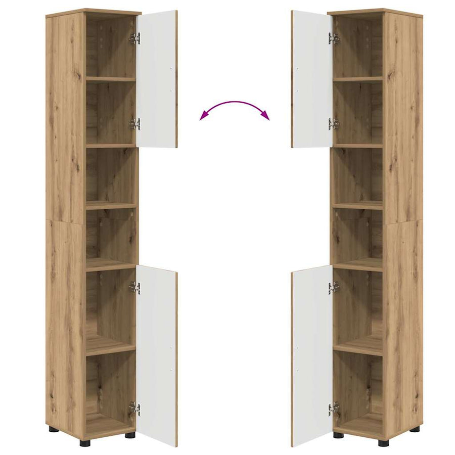 Badkamermeubelset 4 st Artisan Eiken 61 x 35 x 64 cm