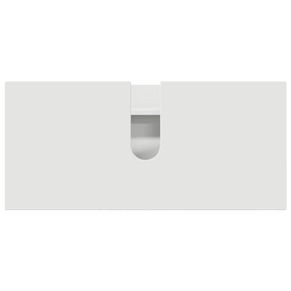 Badkamermeubelset 2 pcs Wit 76,5 x 35 x 64 cm Bewerkt hout