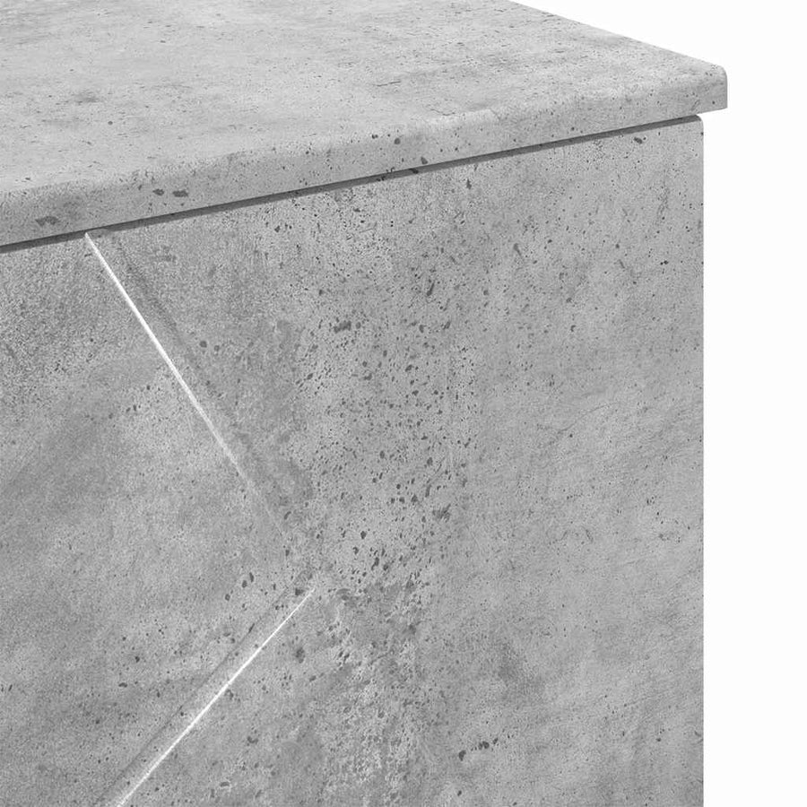 Badkamermeubelset 3 pcs Beton Grijs Geperst Hout en Metaal