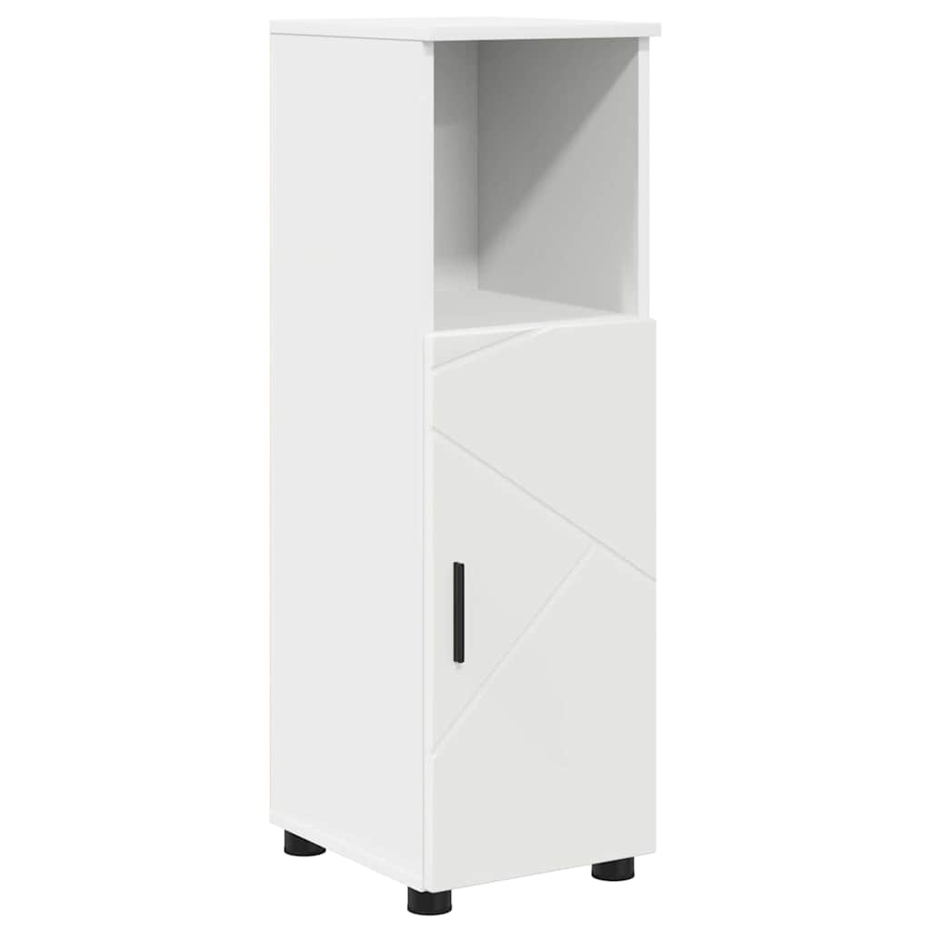 Badkamermeubelset met lade 5 pcs Wit Geperst Hout en Metaal