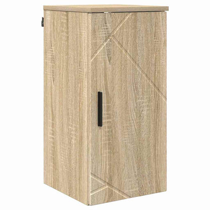 Badkamermeubelset 5 pcs Sonoma Eiken Geperst Hout en Metaal