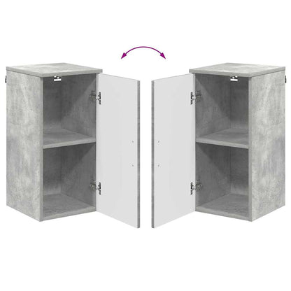 Badkamermeubelset 5 pcs Beton Grijs Geperst Hout en Metaal