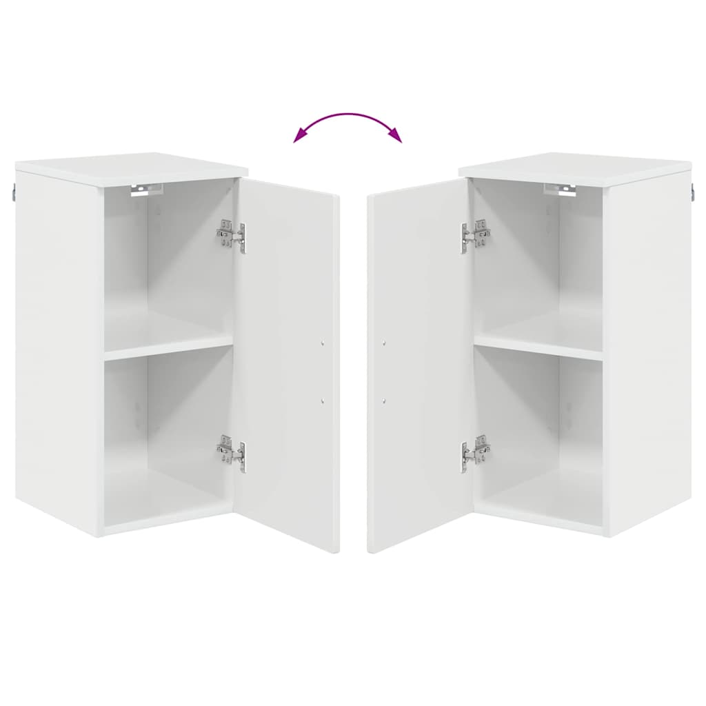 Badkamermeubelset 5 pcs Hoogglans wit Geperst Hout en Metaal