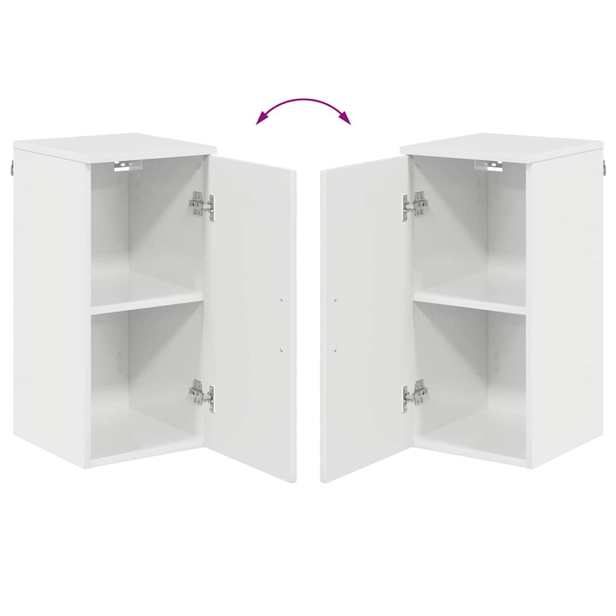 Badkamermeubelset 5 pcs Hoogglans wit Geperst Hout en Metaal