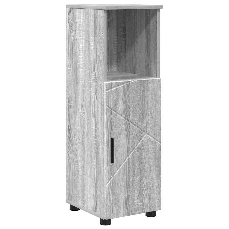 Badkamermeubelset 5 pcs Grijs Sonoma Geperst Hout en Metaal
