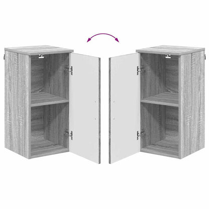 Badkamermeubelset 5 pcs Grijs Sonoma Geperst Hout en Metaal
