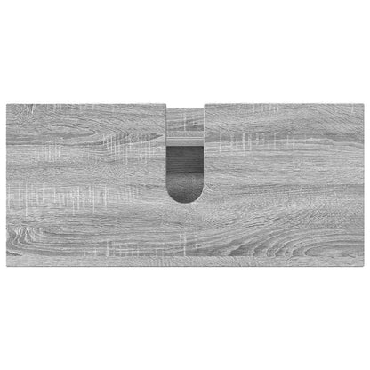 Badkamermeubelset 5 pcs Grijs Sonoma Geperst Hout en Metaal
