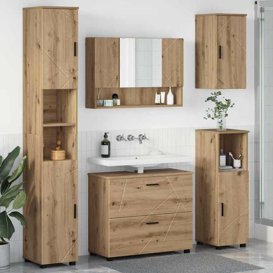 Badkamermeubelset 5 st Artisan Eiken 35 x 30 x 192 cm