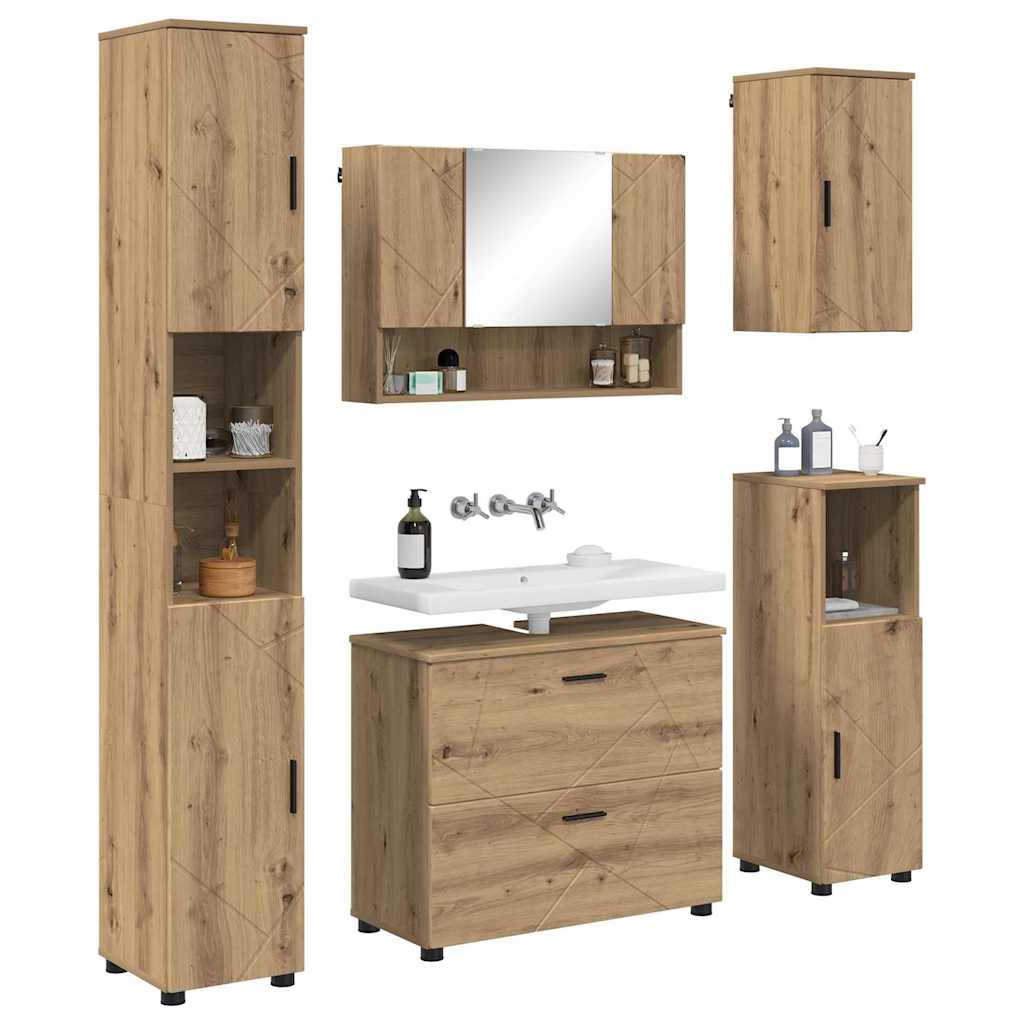 Badkamermeubelset 5 st Artisan Eiken 35 x 30 x 192 cm