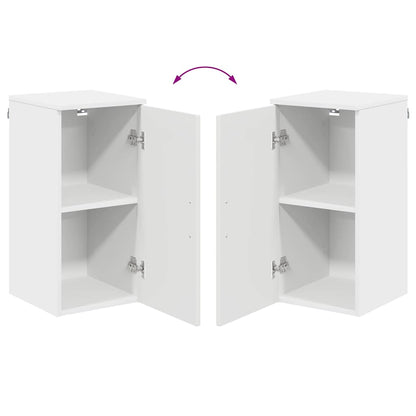 Badkamermeubelset met lade 5 pcs Wit Geperst Hout en Metaal