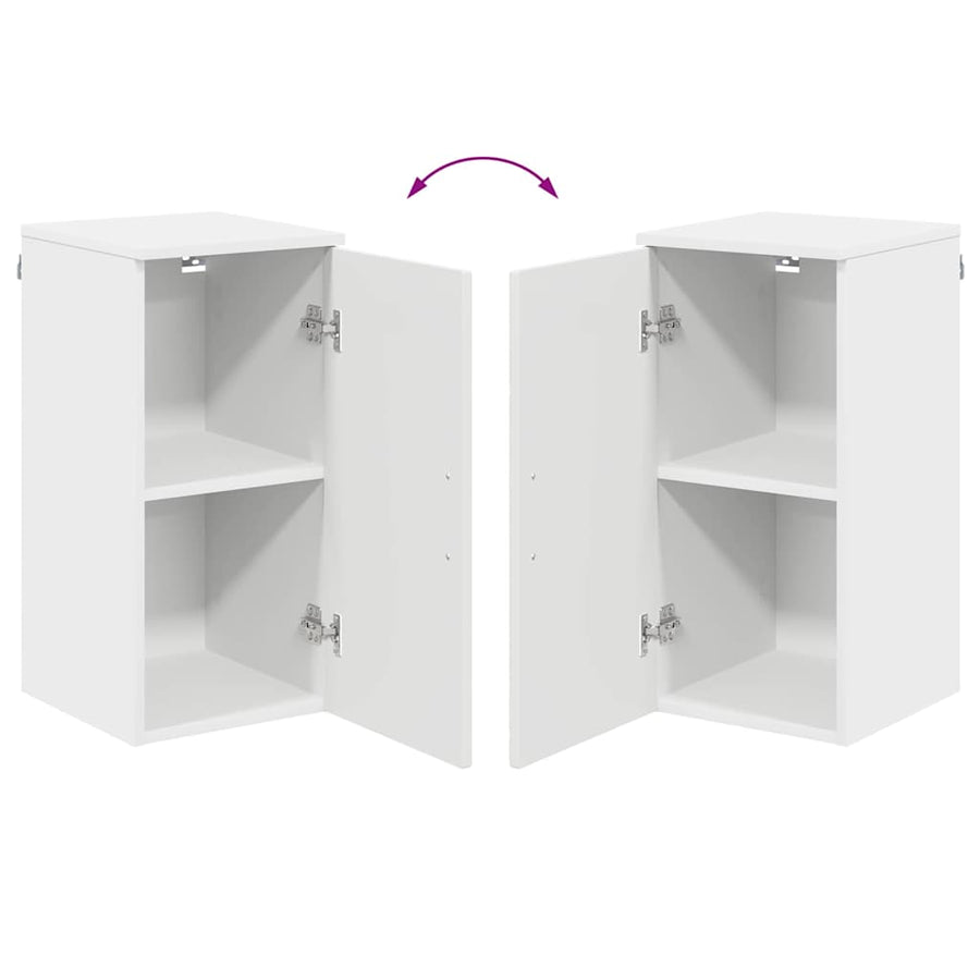 Badkamermeubelset met lade 5 pcs Wit Geperst Hout en Metaal