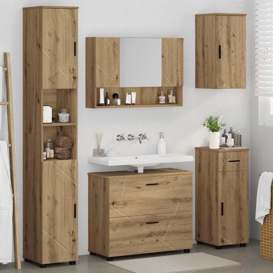 Badkamermeubelset 5 st Artisan Eiken 35 x 30 x 192 cm