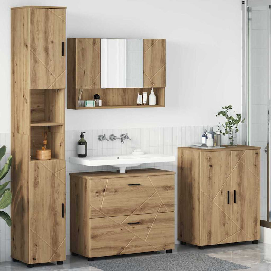 Badkamermeubelset 4 st Artisan Eiken 35 x 30 x 192 cm
