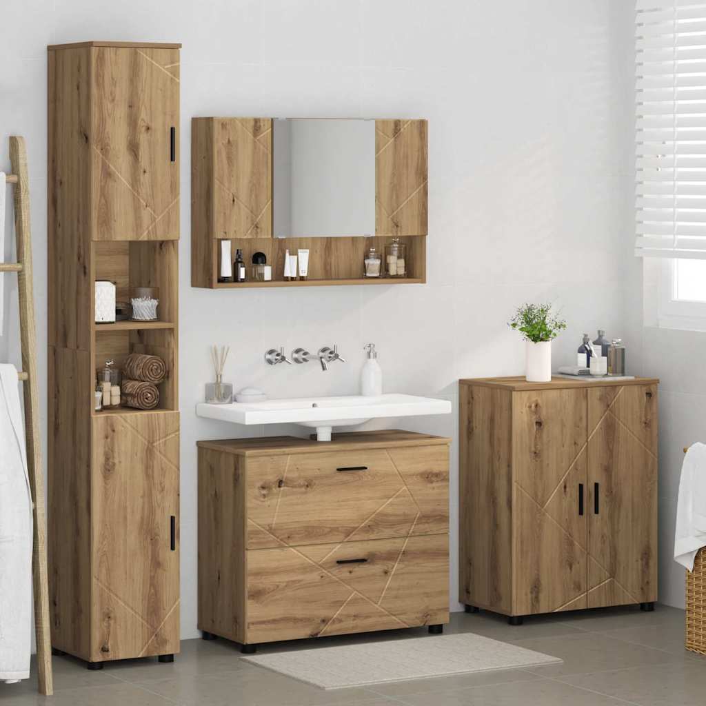Badkamermeubelset 4 st Artisan Eiken 35 x 30 x 192 cm