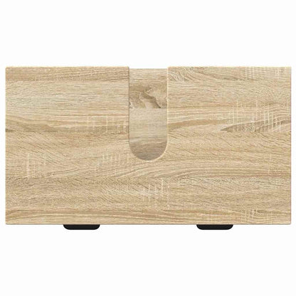 Badkamermeubelset 2 pcs Sonoma Eiken Geperst Hout en Metaal