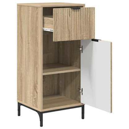 Badkamermeubelset met lade 3 pcs Sonoma eiken Bewerkt hout