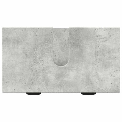 Badkamermeubelset met lade 3 pcs Betongrijs Bewerkt hout