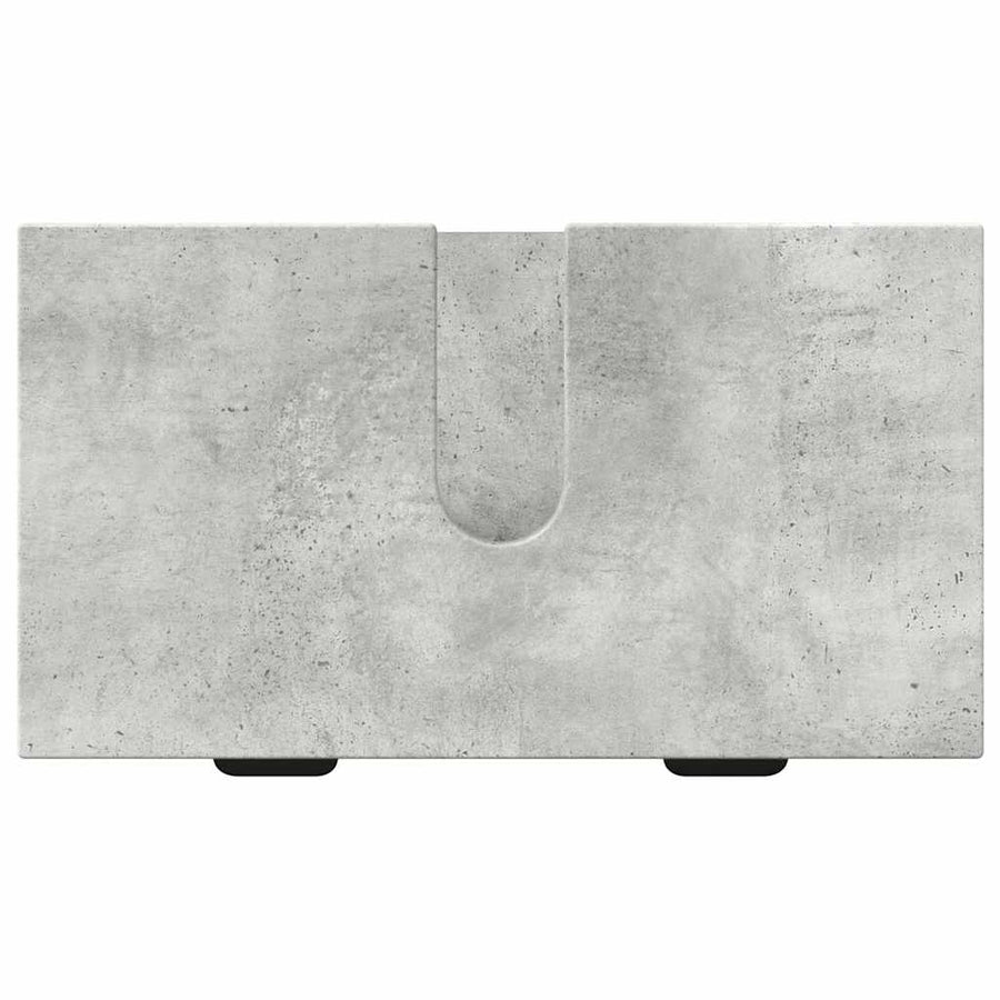Badkamermeubelset met lade 3 pcs Betongrijs Bewerkt hout
