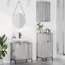 Badkamermeubelset met lade 3 pcs Grijs sonoma Bewerkt hout