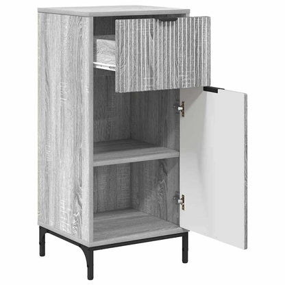 Badkamermeubelset met lade 3 pcs Grijs sonoma Bewerkt hout