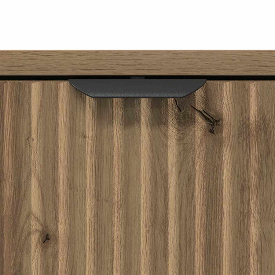 Badkamermeubelset 3 pcs Artisan Eiken Geperst Hout en Metaal