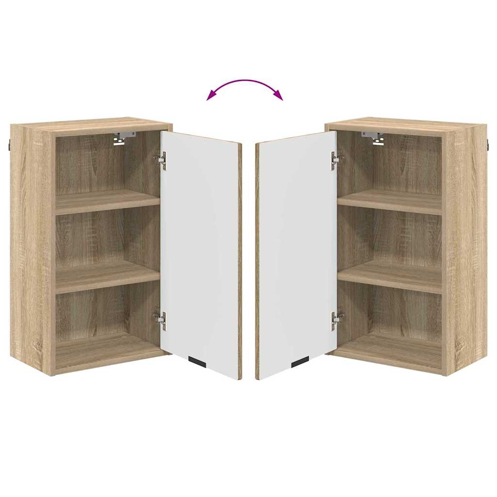 Badkamermeubelset met lade Sonoma Eiken Engineered hout, Metaal