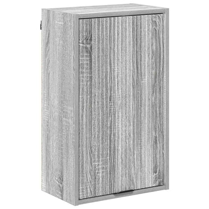 Badkamermeubelset met lade Grijs Sonoma Engineered hout, Metaal