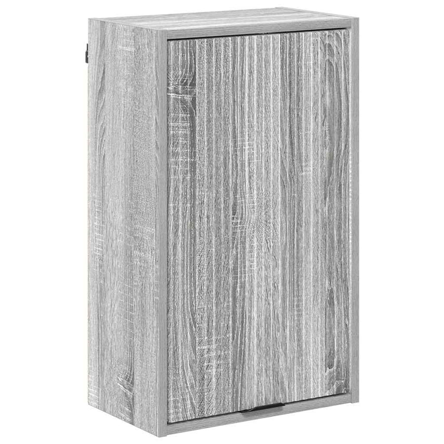 Badkamermeubelset met lade Grijs Sonoma Engineered hout, Metaal