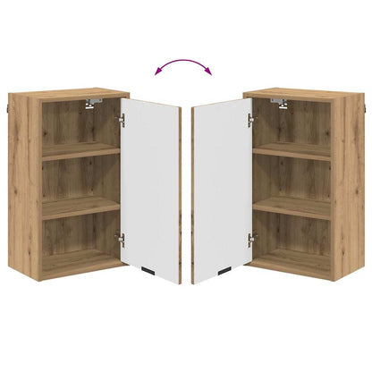 Badkamermeubelset 4 st Artisan Eiken Engineered hout, Metaal