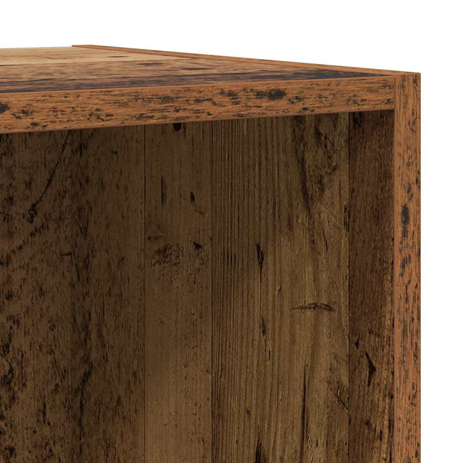 TV-kast set 3 pcs Oud hout 37 x 37 x 142.5 cm Bewerkt hout