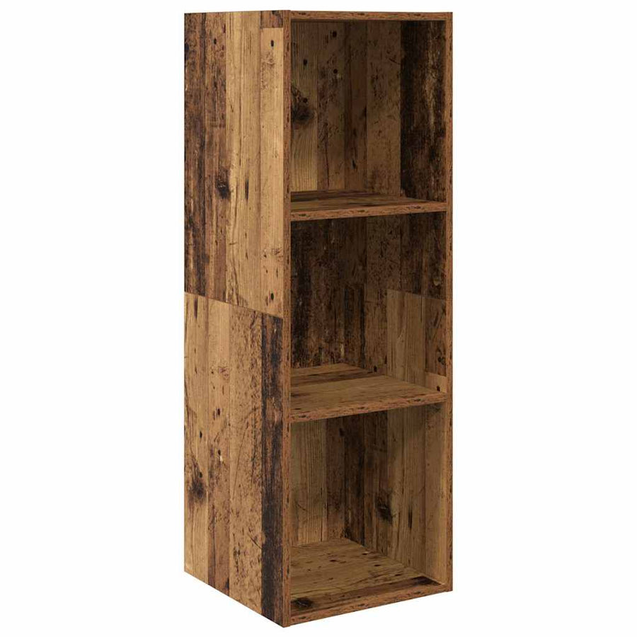 TV-kast set 3 pcs Oud hout 37 x 37 x 142.5 cm Bewerkt hout
