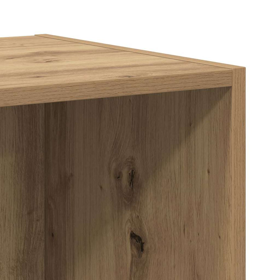 TV-kast set 3 pcs artisanaal eikenkleurig 37 x 37 x 142.5 cm